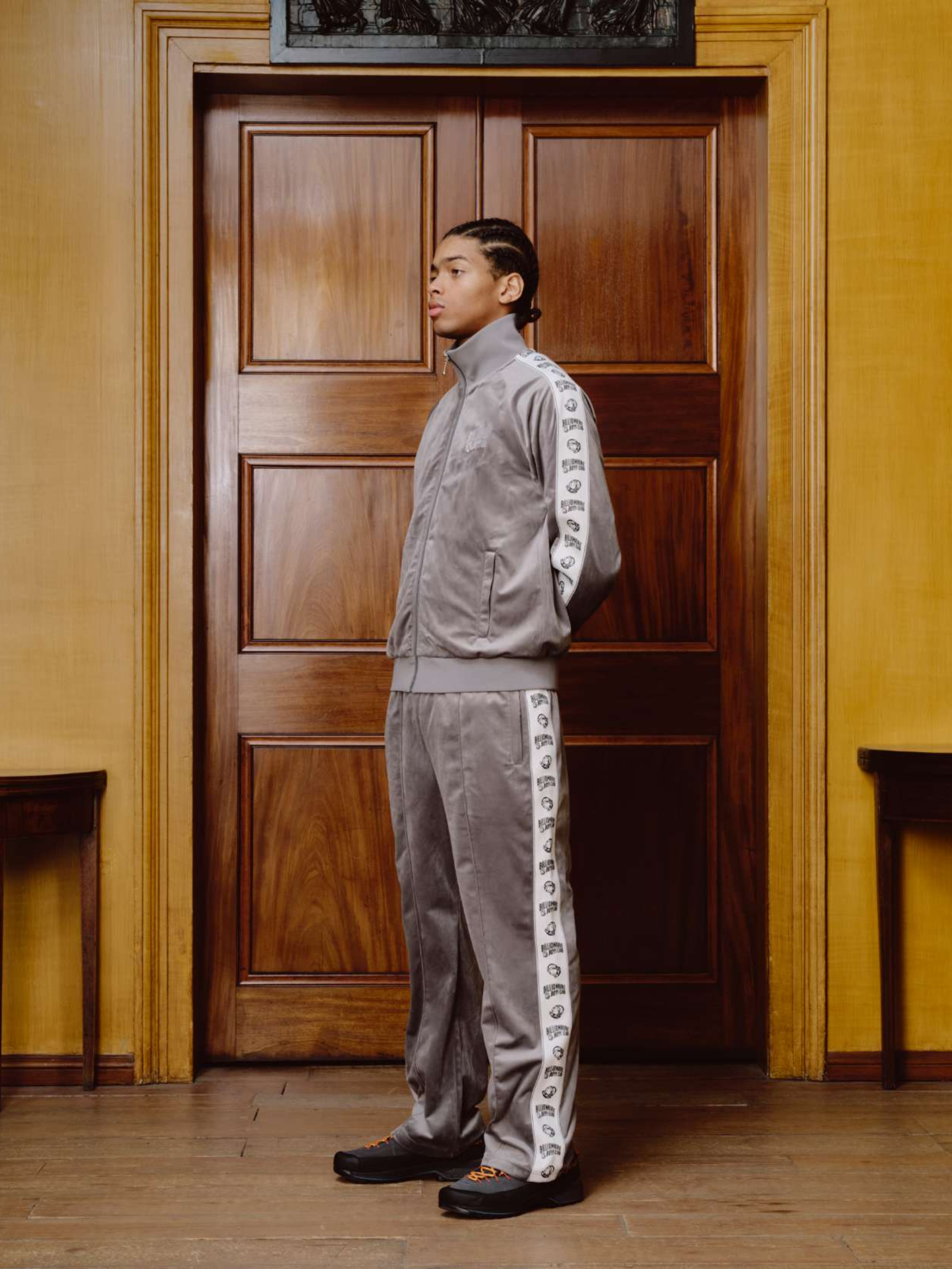 Small Arch Logo Taped Velour Track Top - Image 2