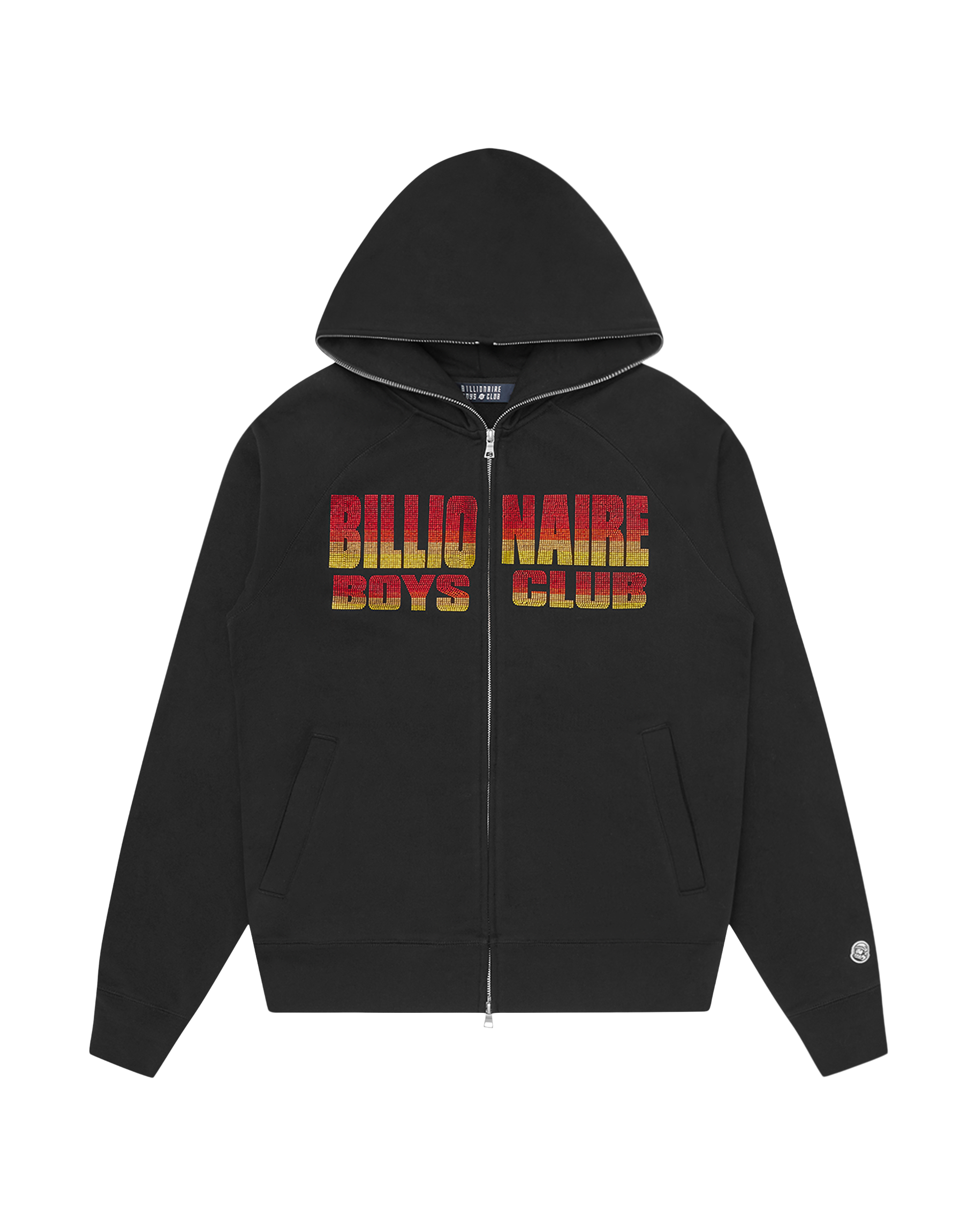 Straight Logo Gradient Diamonte Popover Hood