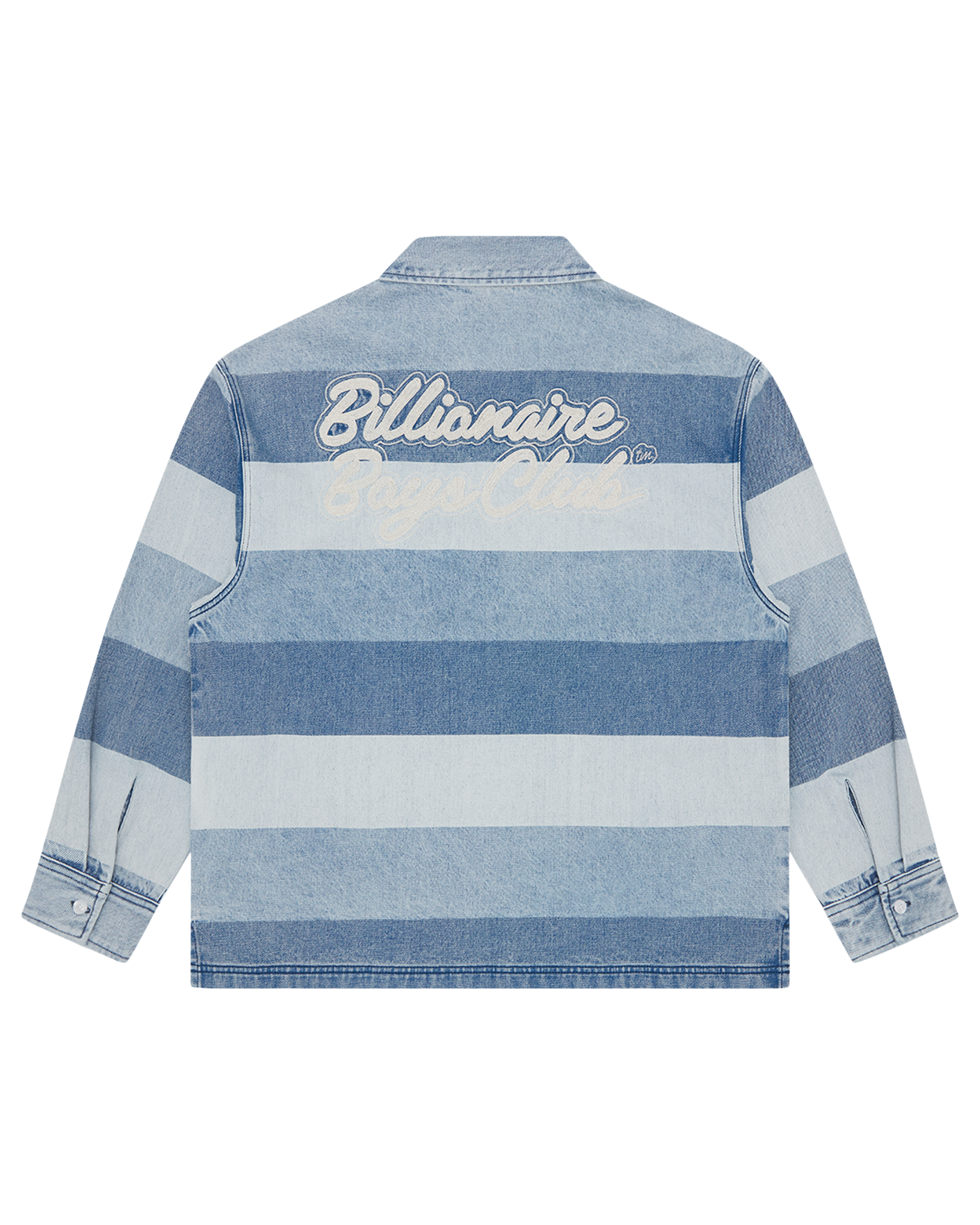 Script Denim Long Sleeve Rugby Shirt - Image 2