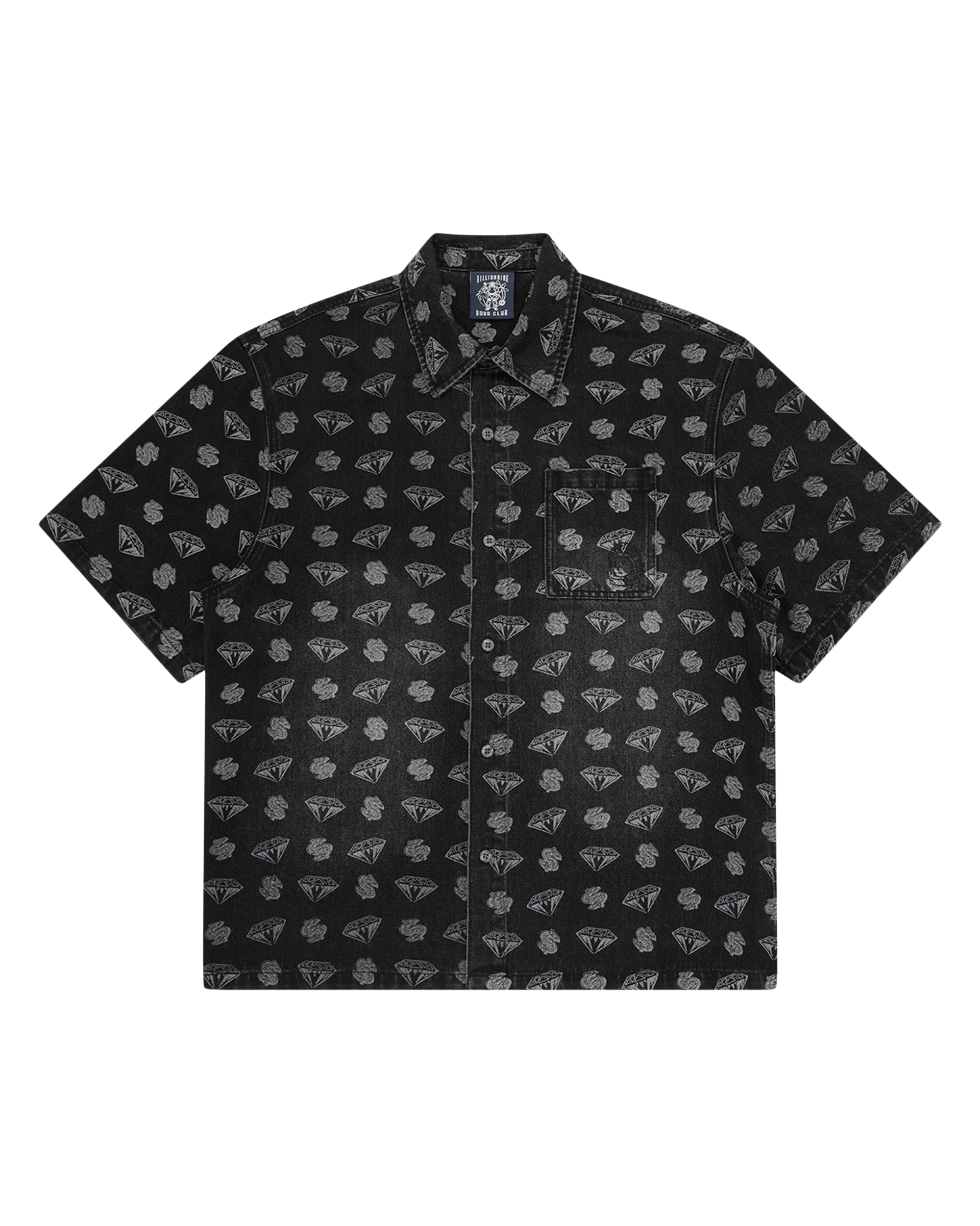 Diamonds & Dollars Oversized Denim Shirt