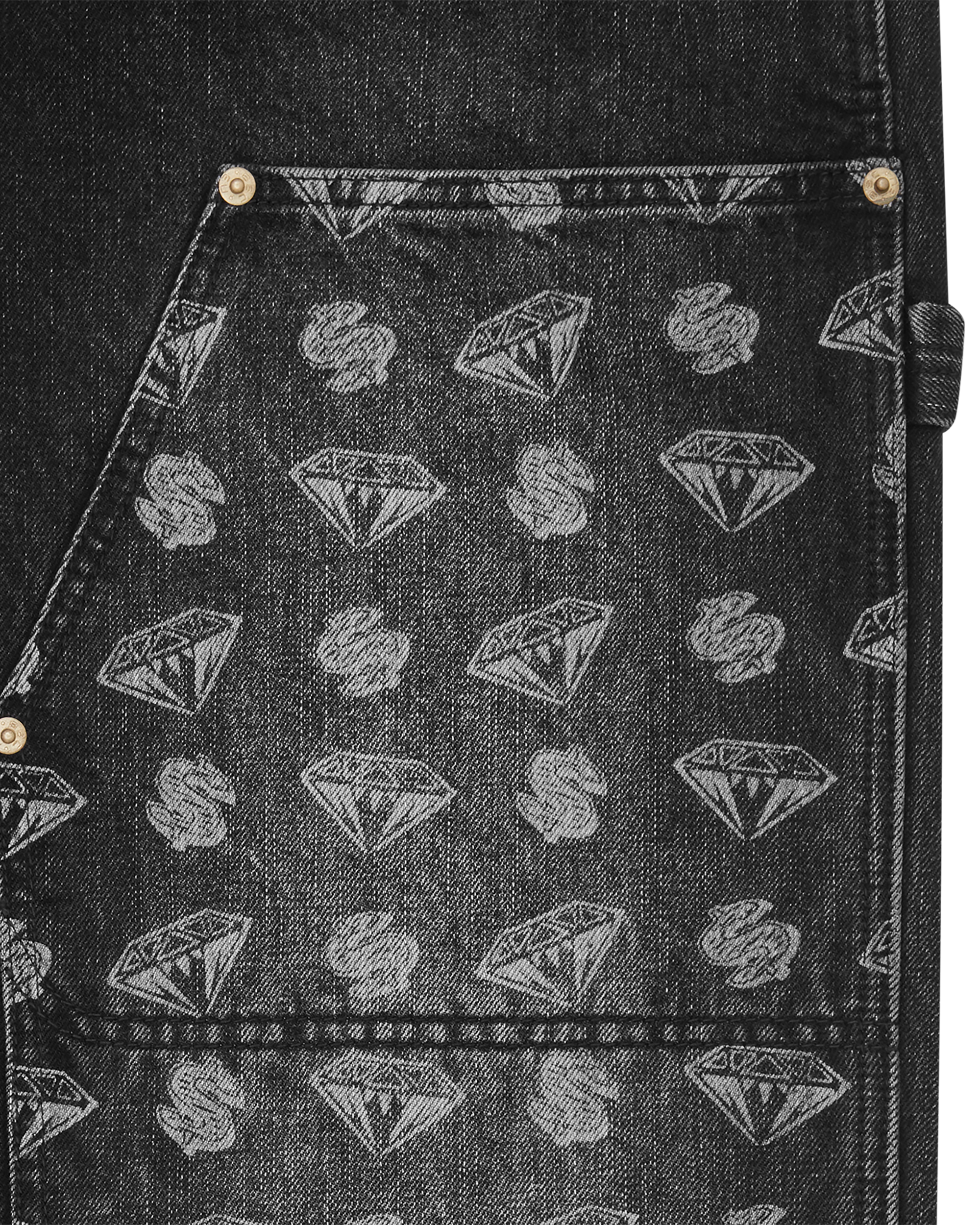 Diamonds & Dollars Denim Carpenter Pant - Image 5