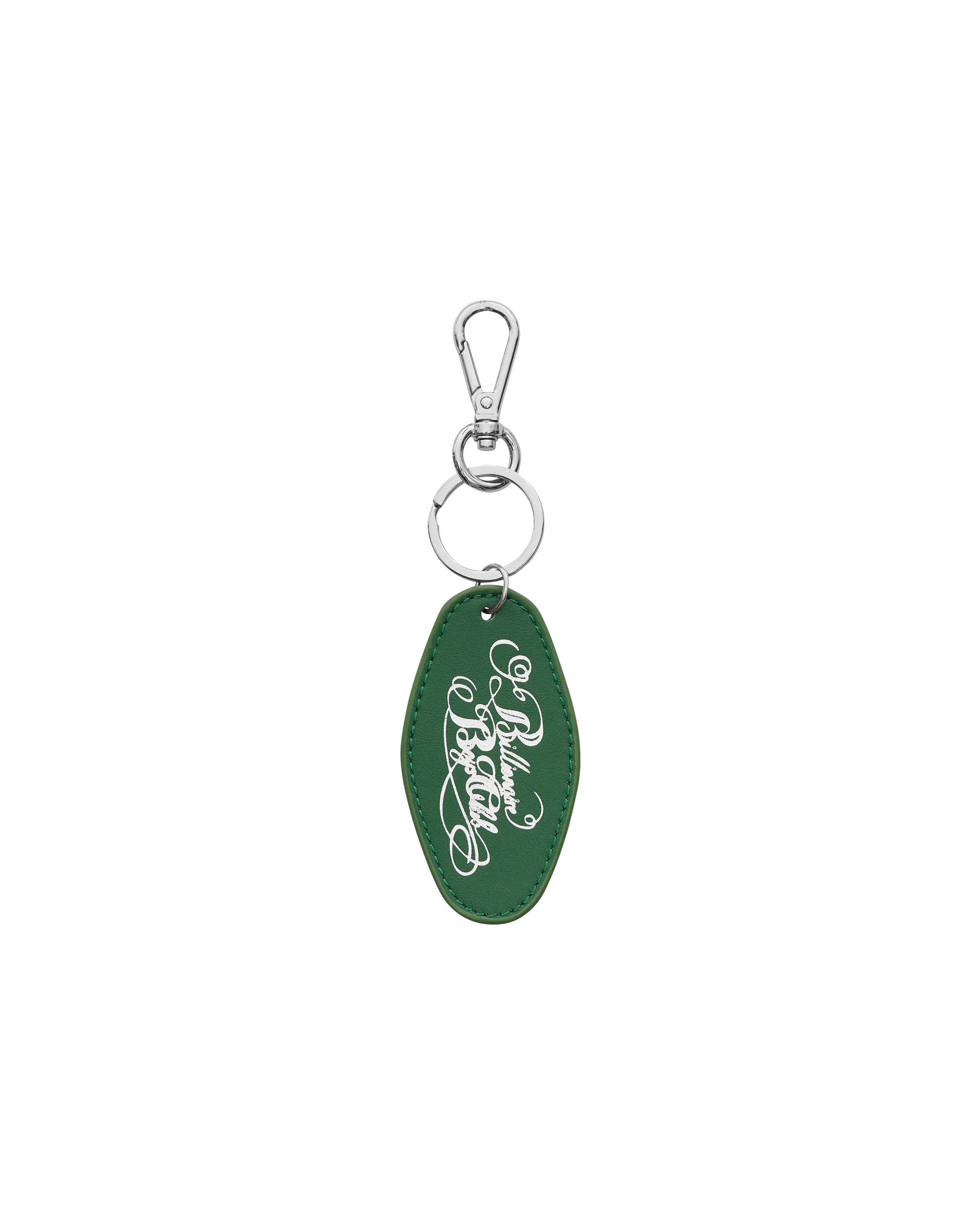 Script Logo Leather Keyring