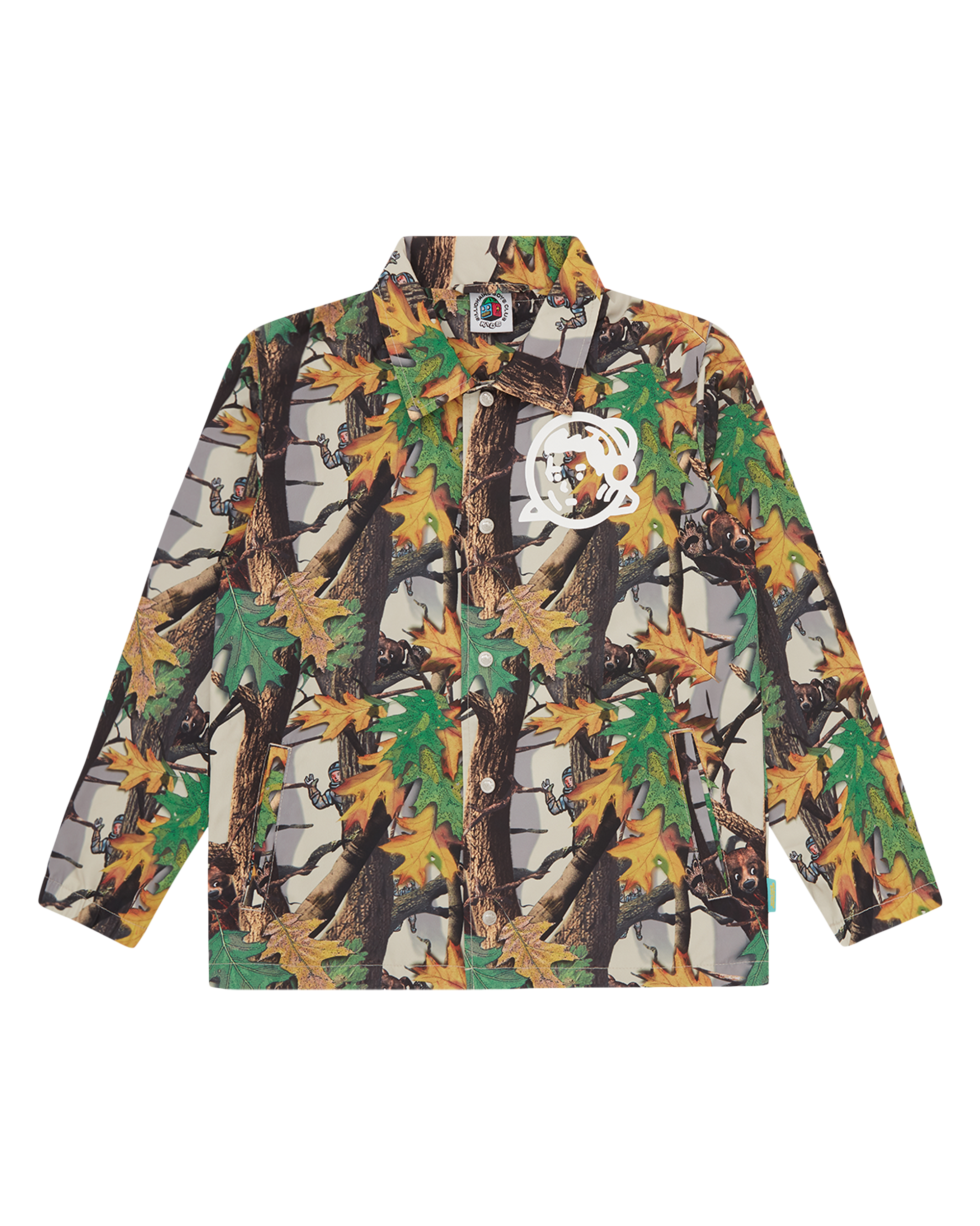 Kids Tree Camo Arch Logo Astro Coach Jacket