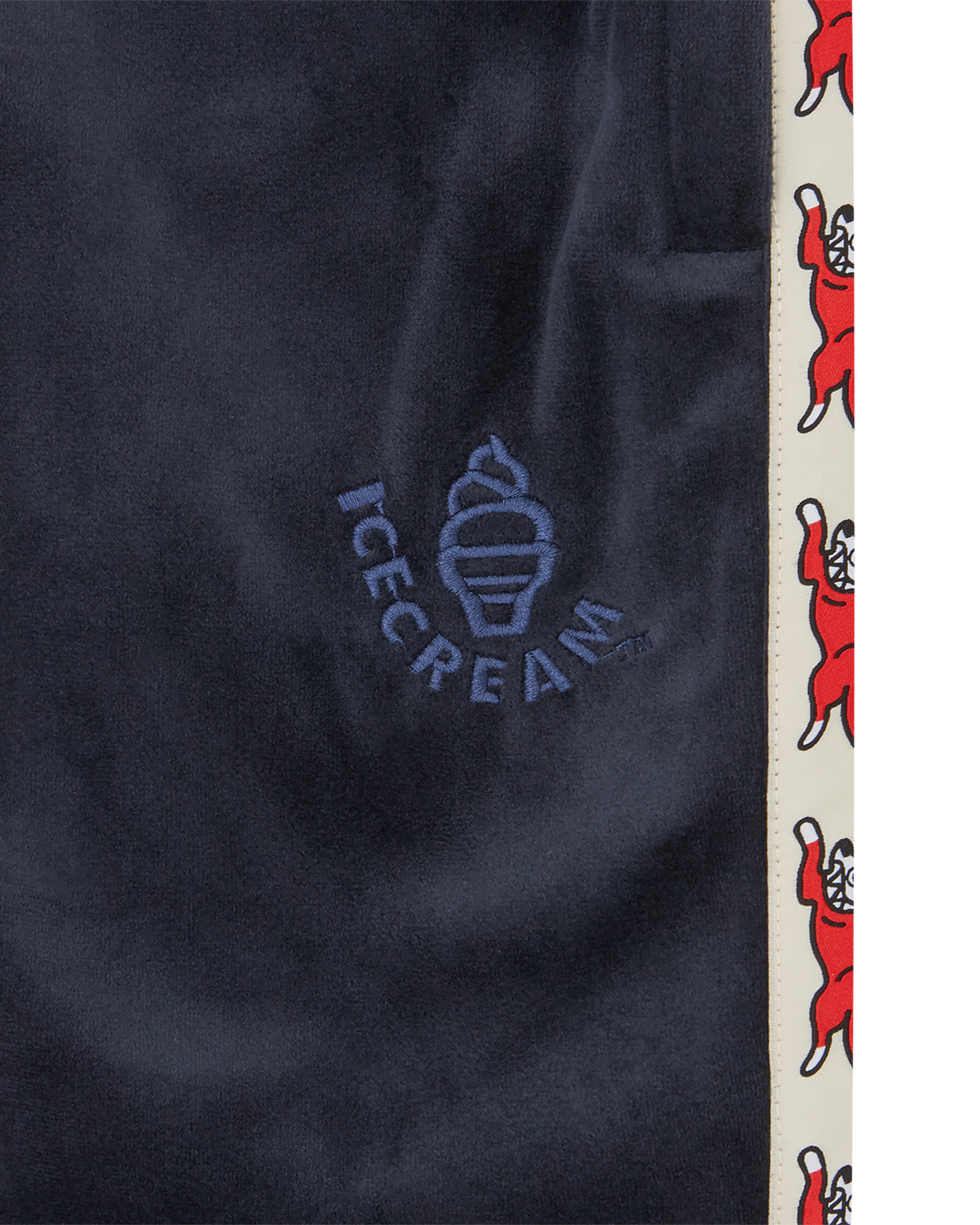 Running Dog Taped Velour Track Shorts - Image 4