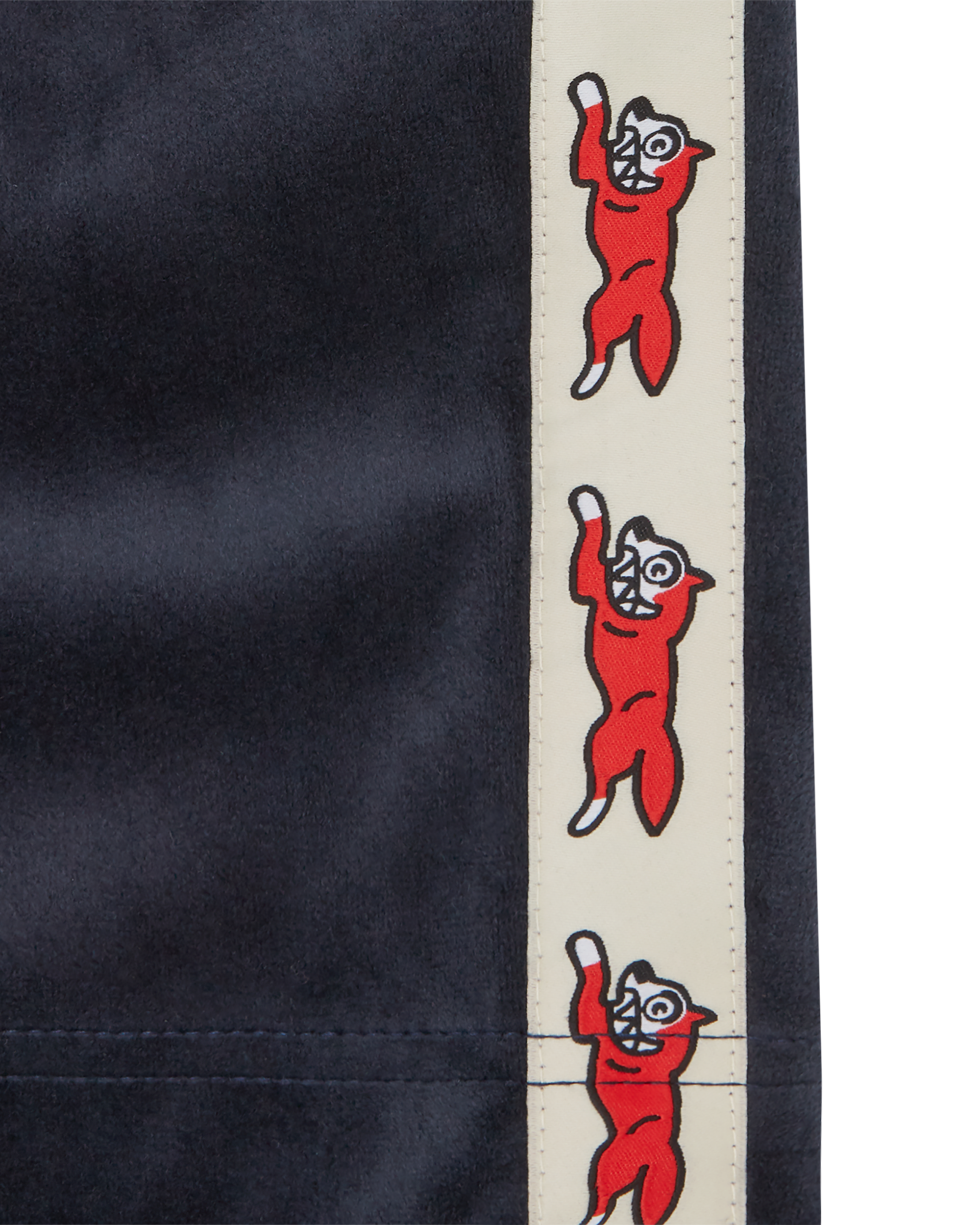 Running Dog Taped Velour Track Shorts - Image 5