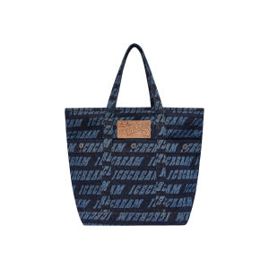 Repeat Logo Denim Tote Bag