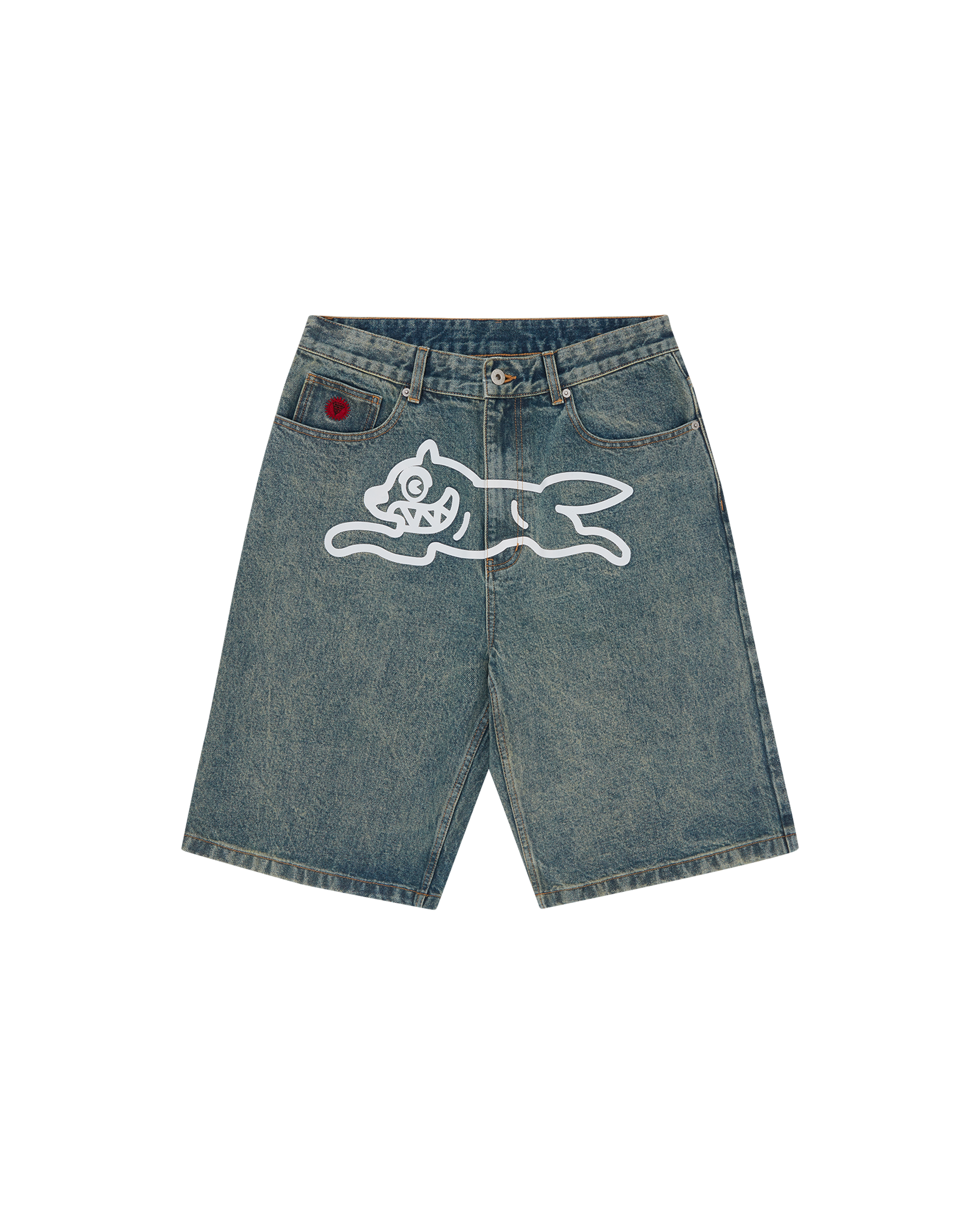 Running Dog Denim Shorts