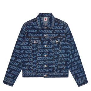 Repeat Logo Denim Trucker Jacket