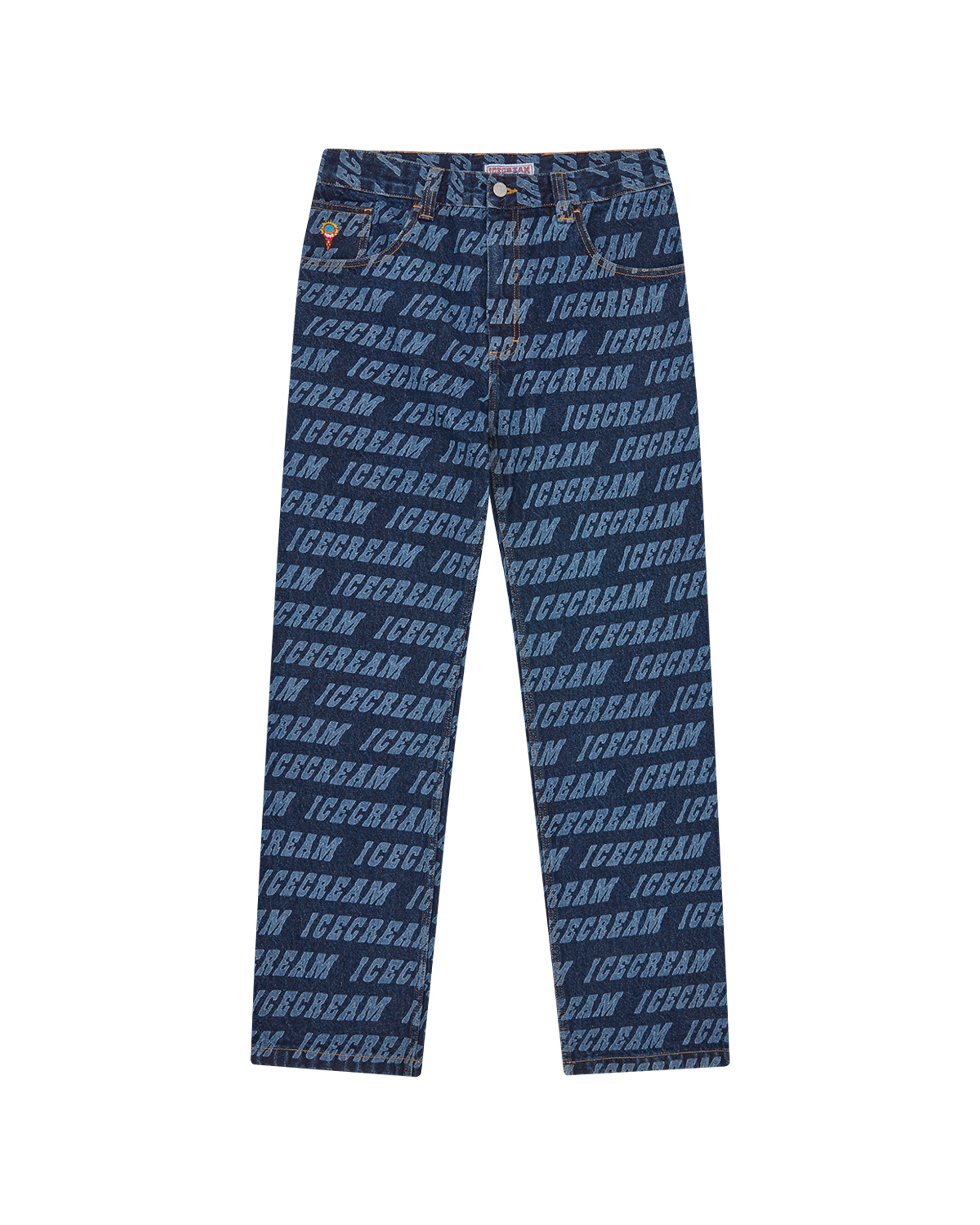 Repeat Logo Double Scoop Denim Pant