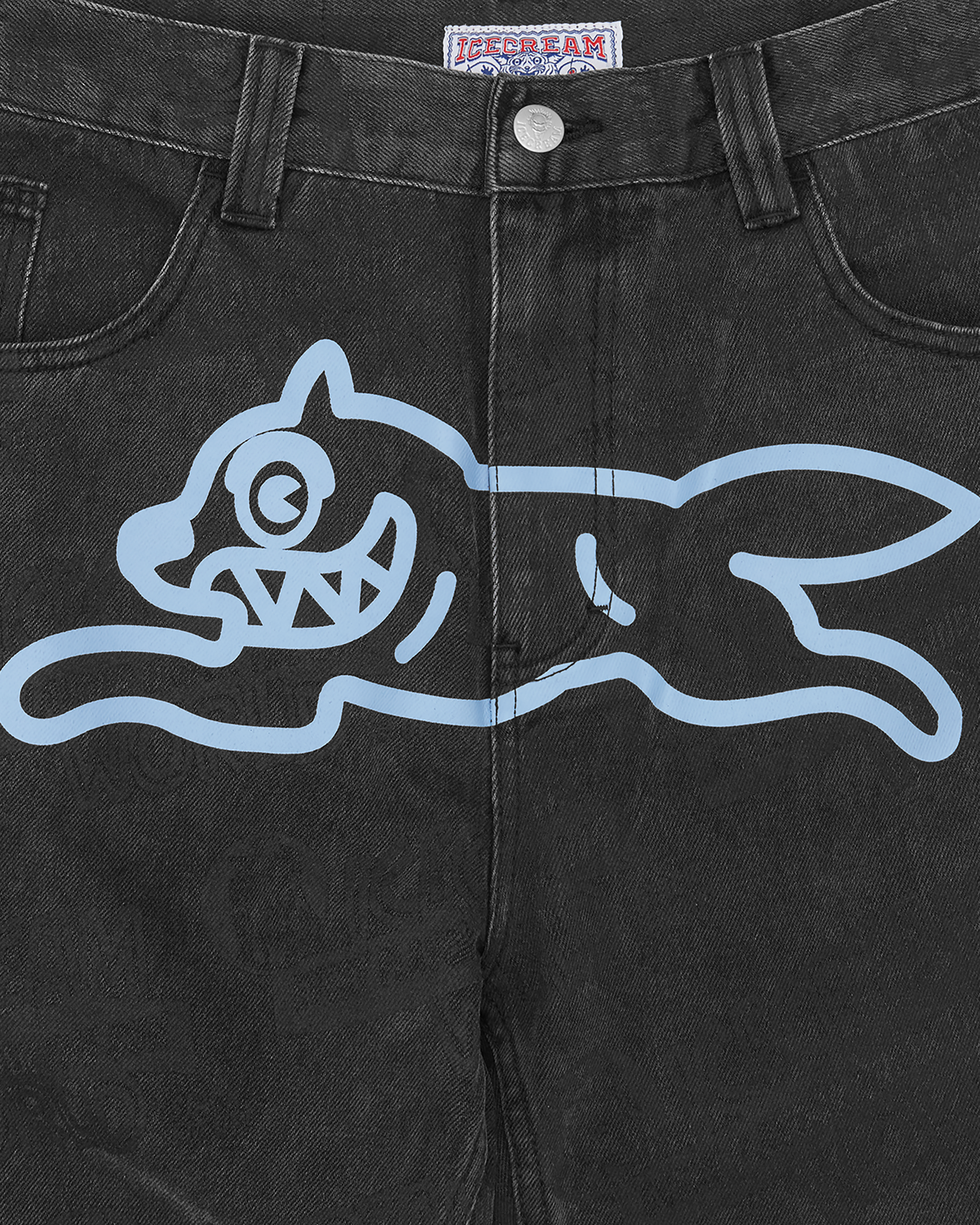 Every Flavour Double Scoop Denim Pants - Image 3