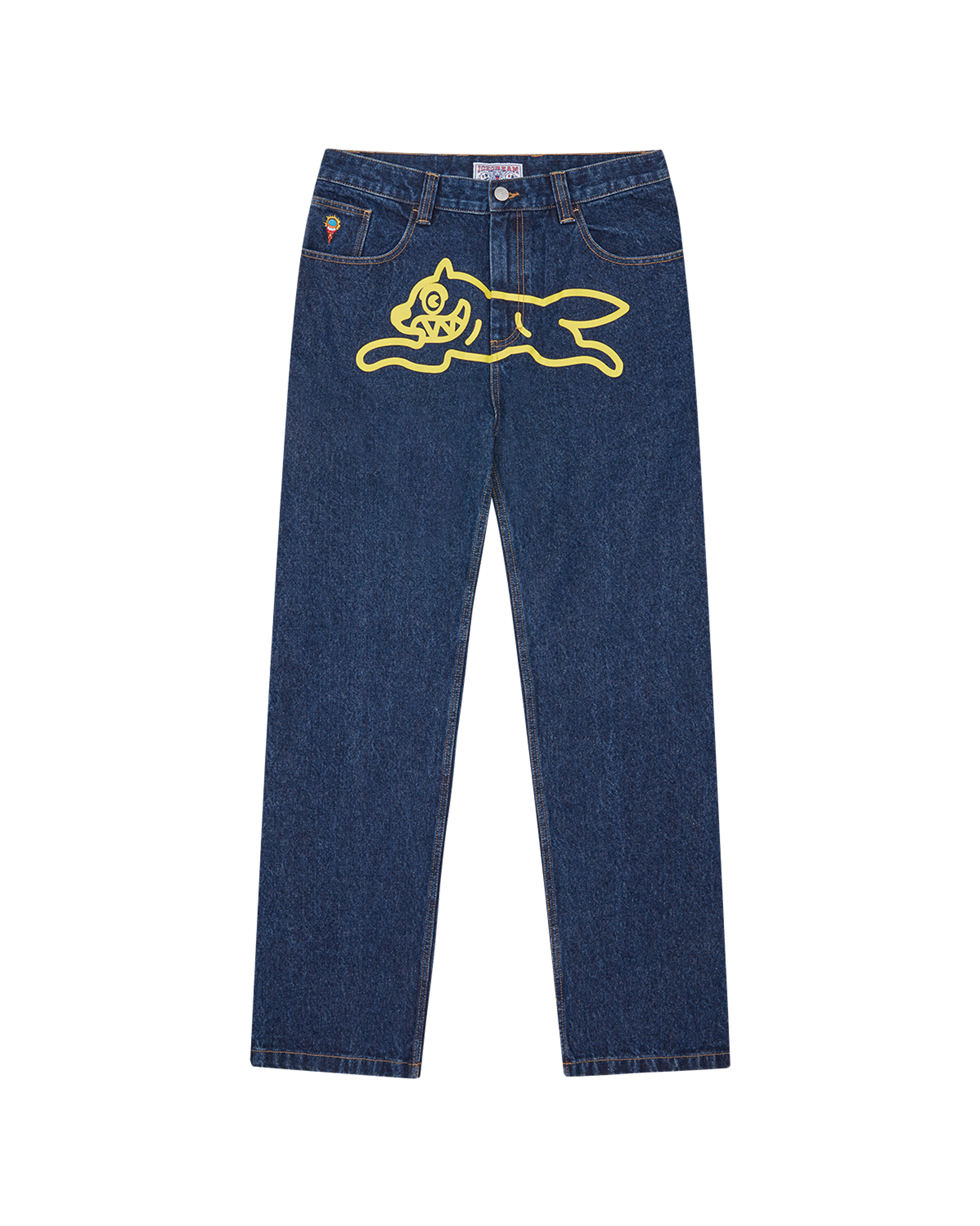 Running Dog Double Scoop Denim Pants