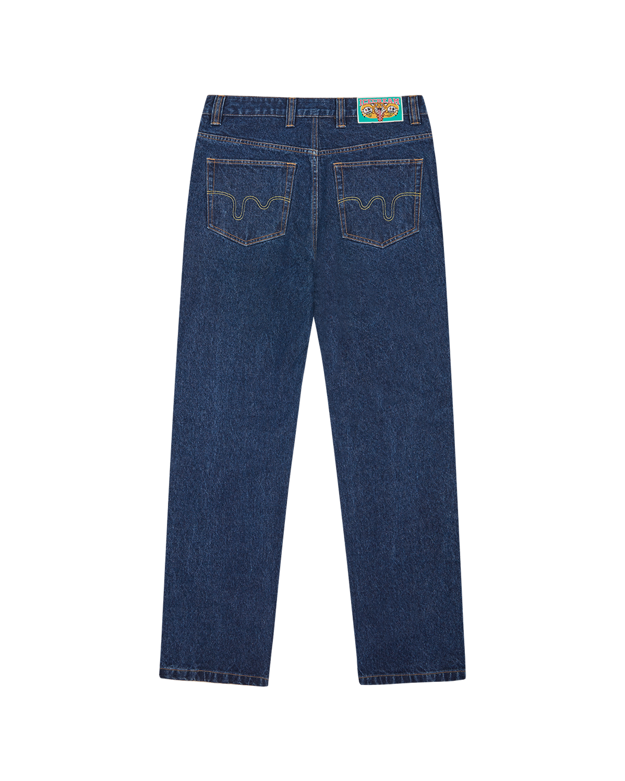 Running Dog Double Scoop Denim Pants - Image 2
