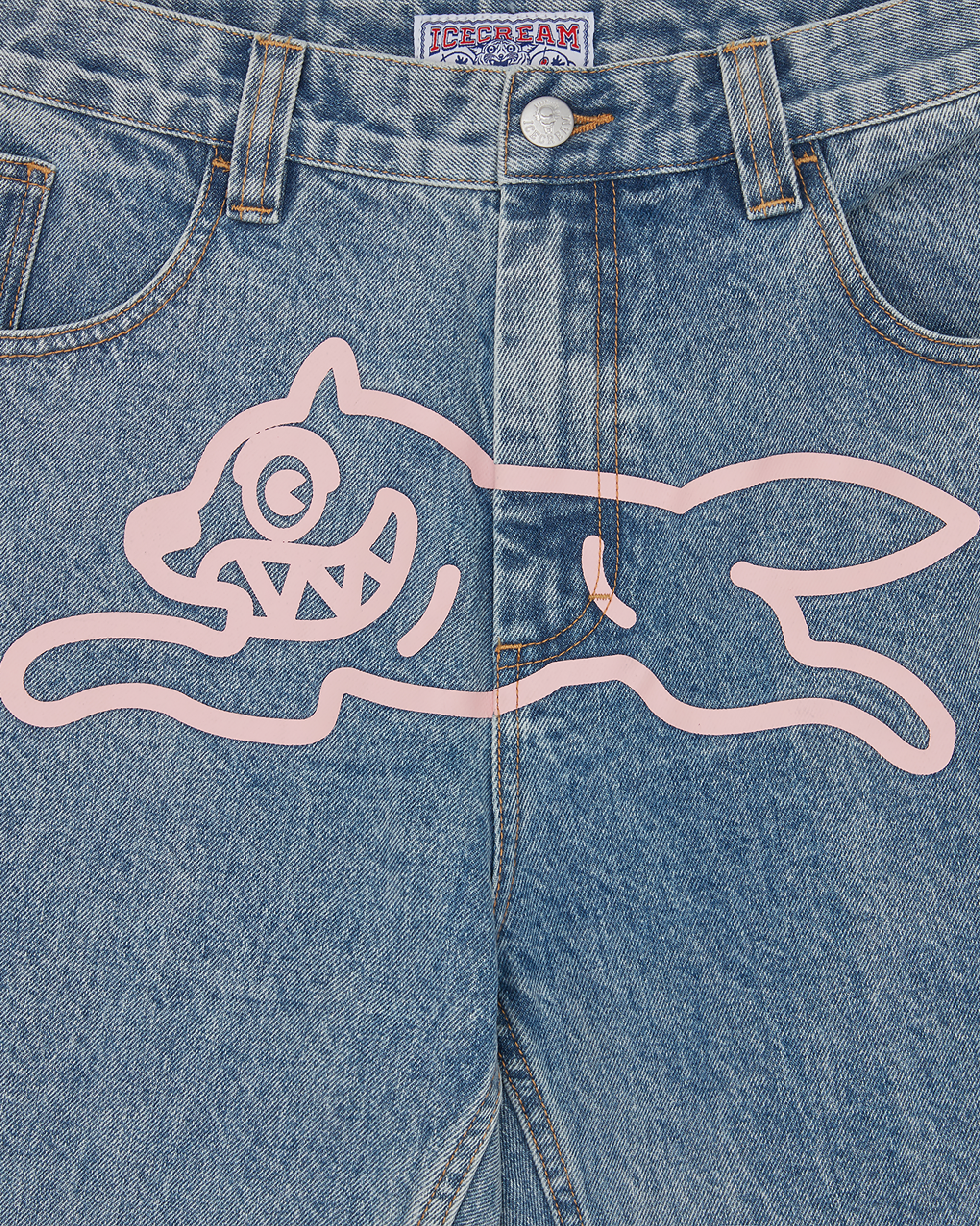 Running Dog Double Scoop Denim Pants - Image 4