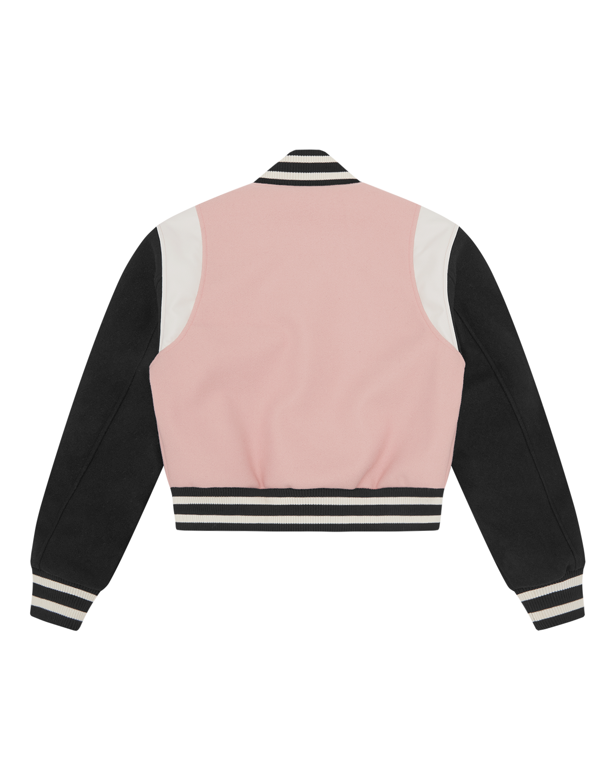 Womens Drippy Cropped Varsity Jacket - Image 3