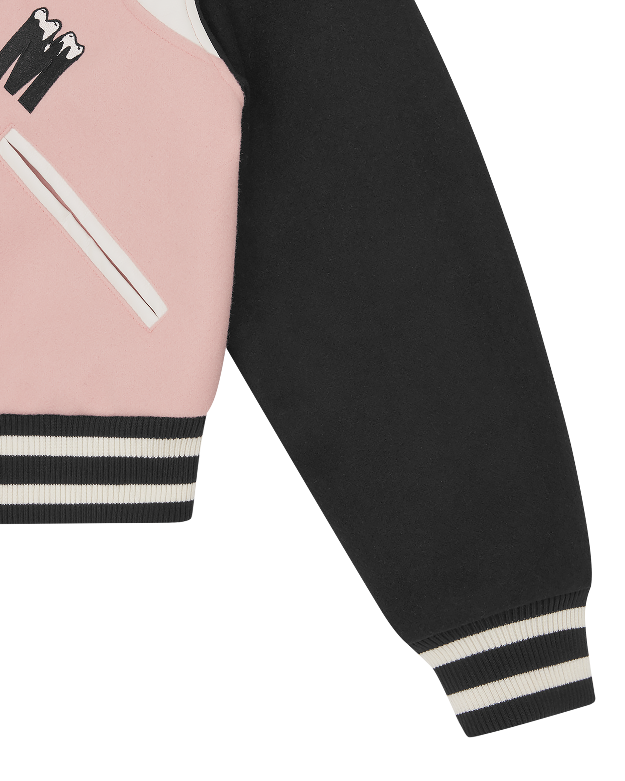 Womens Drippy Cropped Varsity Jacket - Image 6