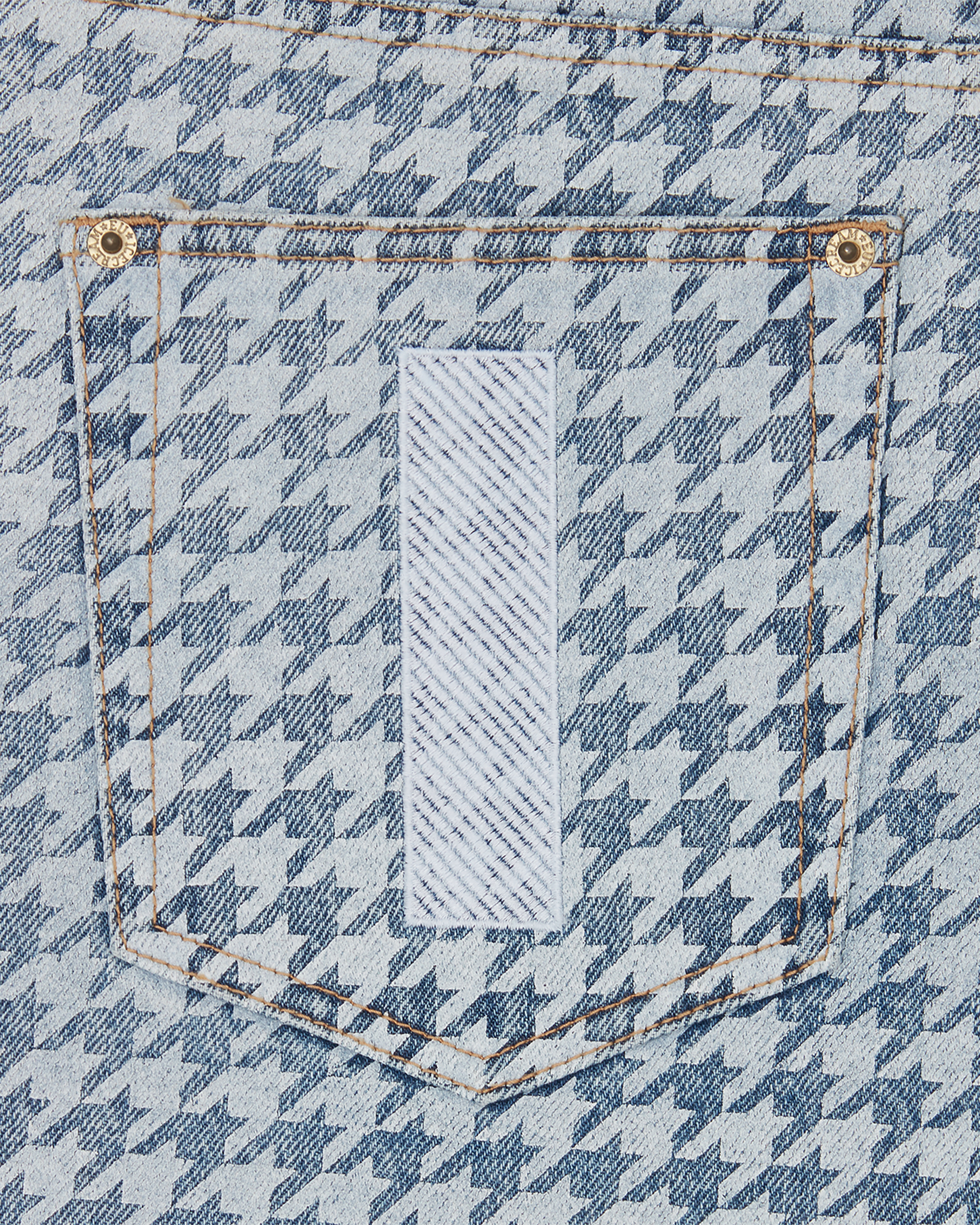 Womens Houndstooth Running Dog Shorts - Image 6