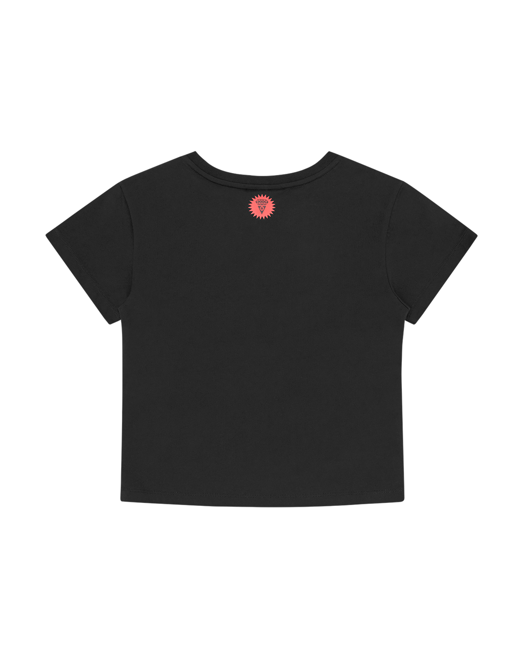 Womens Houndstooth Running Dog Baby Tee - Image 2