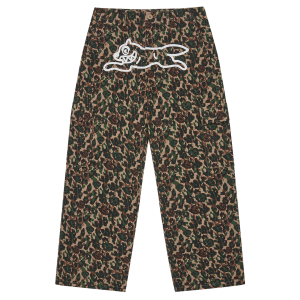 Womens Running Dog Woodland Camo Cargo Pants